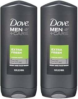Dove Men+Care Body Wash, Extra Fresh 13.5 oz, Twin Pack