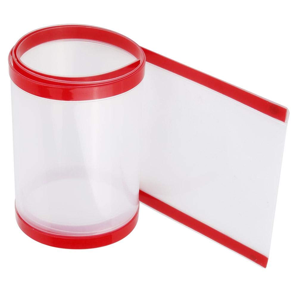 Tnfeeon Clear Anti-Pinch Door Strip, Safety Door Hinge Protector Cover Kindergarten Door Pinch Guard Prevents Finger Pinch Injuries (Frosted 120 X 17Cm)