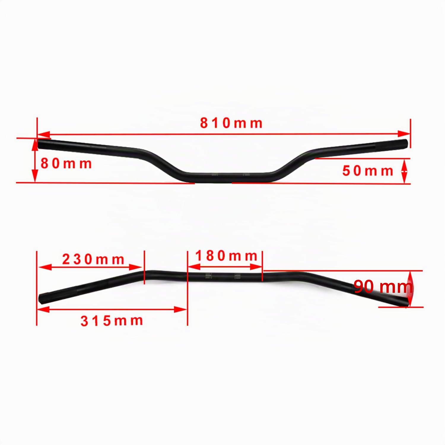 Guidon Moto 22mm, Guidon 7/8" Universel -Bleu | pour SX EXC CRF YZF KXF KLX RMZ DRZ Pit Bike Dirt Bike ATV Quad Motocross