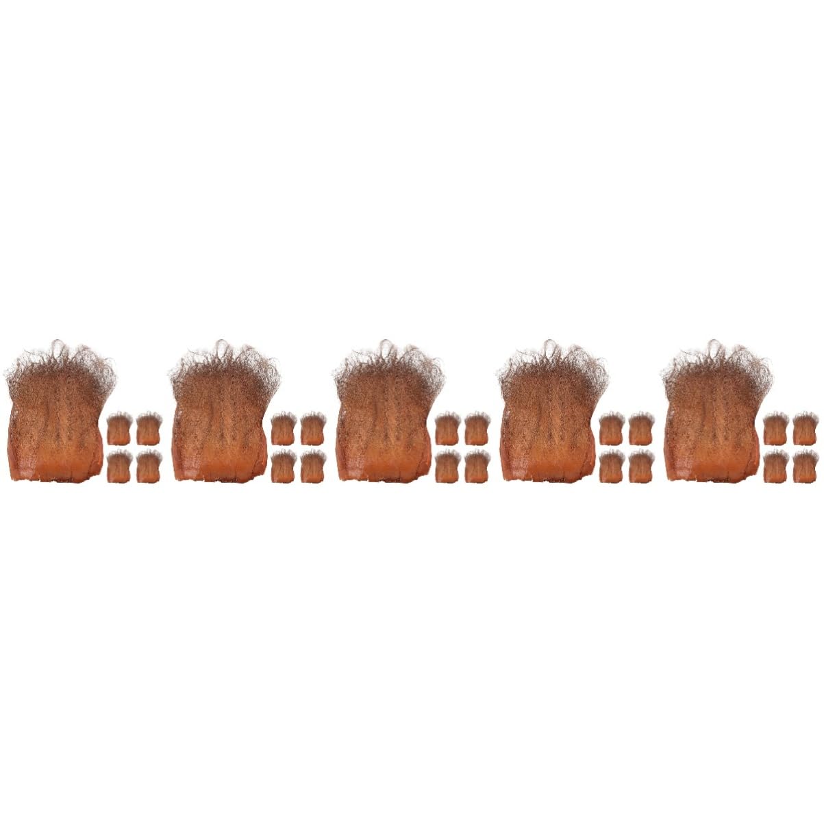 PRETYZOOM 5 Juegos Decoración De Tuberías De Agua Corteza De Alcantarilla Decoración De Tubo De Agua Corteza De Terrario De a Brown Cabello Castaño Natural 5 Piezas * 5