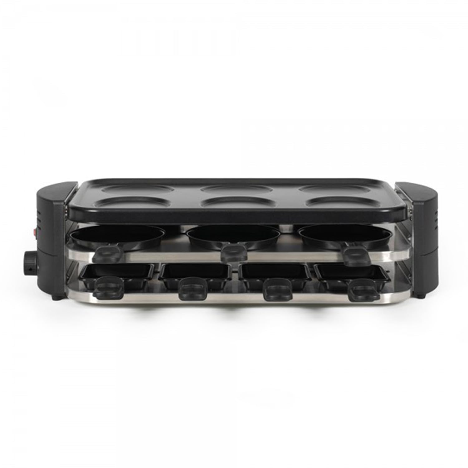 Appareil à Raclette Livoo, Pizzas & Crêpes 8 Personnes, 1600 W, Noir