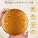 Regentrommel, Couleeur 6 Zoll 11 Tone Regentrommel Garten, C-Dur & Rostfrei Handtrommel Trommel Handpan, Zungentrommel mit Trommeltasche und Schlaginstrumenten für Klangheilung, Meditation