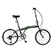 IDS Home unYOUsual U Transformer 20" Folding City Bike Bicycle 6 Speed Shimano Gear Frame Mudguard Rear Carrier Front Rear Wheel Reflectors (Black)