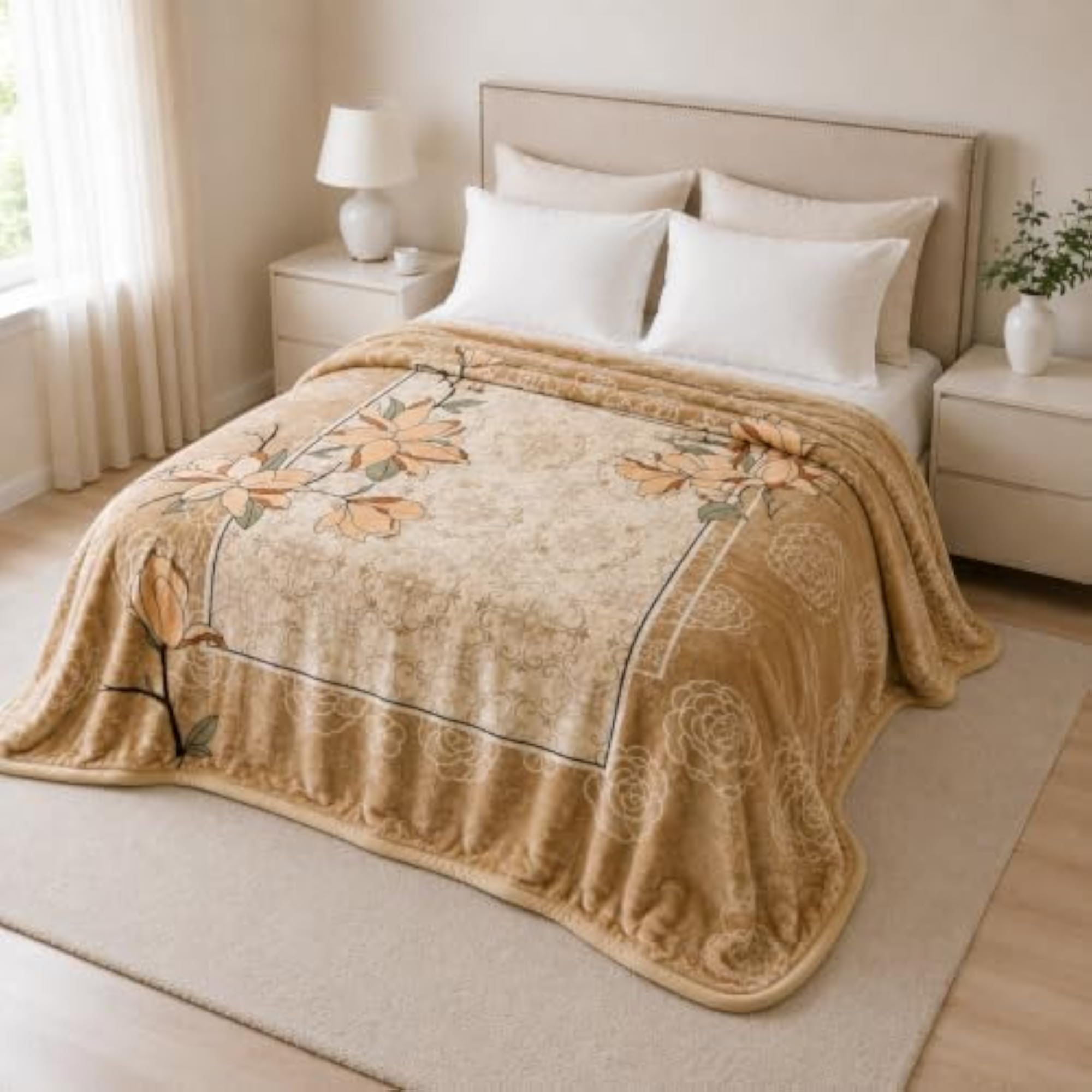 Luxuriously Soft Double Bed King Size Mink Blanket