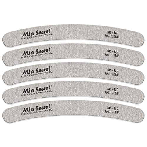 Lime à ongles incurvée Forte Zebra bleue 180/180 pour réparer les ongles cassants et striés