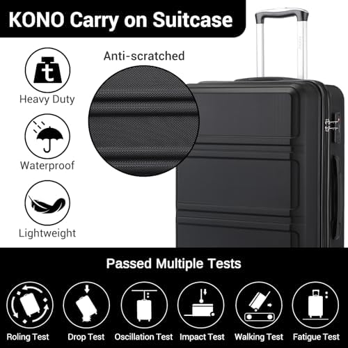 Lightweight ABS Hard Shell Travel Suitcase - Kono Trolley Luggage - Image 5