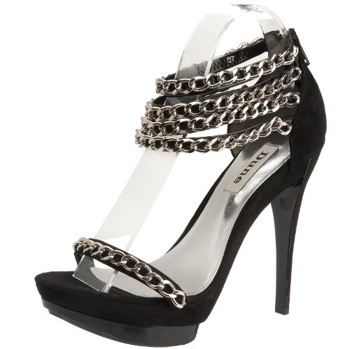 Dune London Ladies Channel Buckle-Detail Heeled Courts Size UK 5 Court Shoes Gold