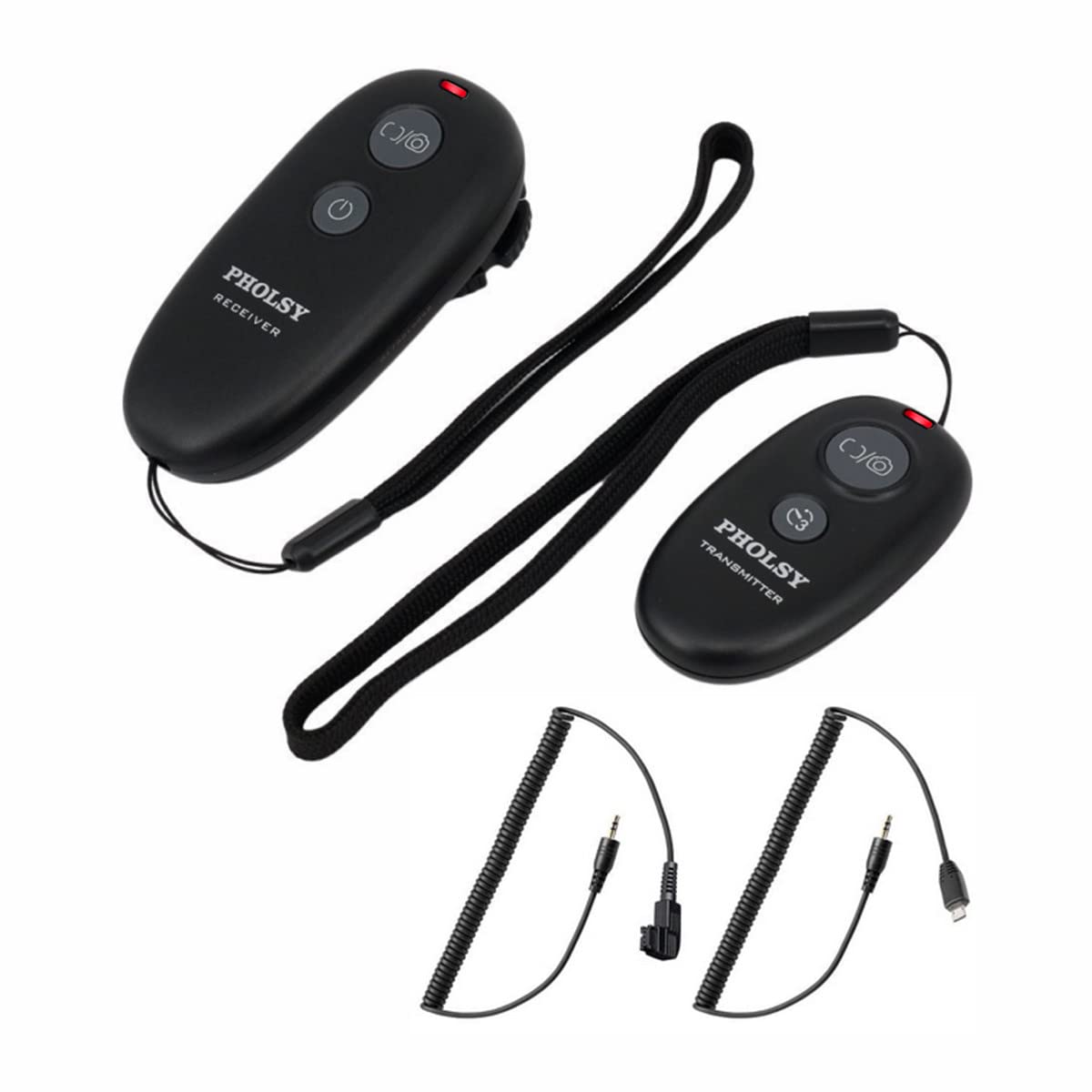 PHOLSY scatto remoto Fotocamere Telecomando Wireless con 2 cavi per Sony Alpha a1 a9 a7M4 a7M3 a7RM2 a7RM3 a6600 a6500 a6400 a6100 RX100M4 HX99 a68 a33 a35 a57 a65 a77 a99 a850
