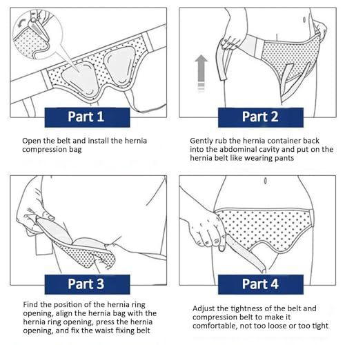 Faja de soporte para hernia para hombre y mujer, ajustable, talla S miniatura 7