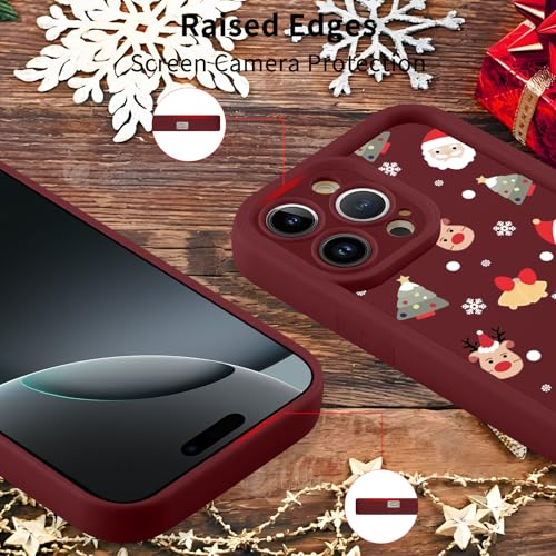 Coque de téléphone Merry Christmas iPhone 16 Pro, cadeau idéal motif Père Noël