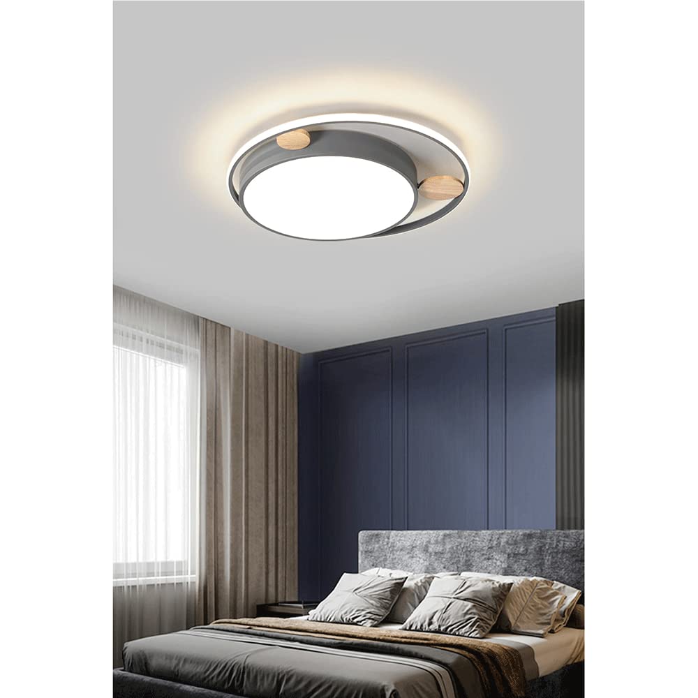 RCIDOS Lámpara Techo Sencilla Personalizada Luces Industriales del Panel del Macarrón 3 Luces Planas Superbrillantes Regulables. Accesorio Empotrado con Ahorro De Energía para Cocina, Dormitorio