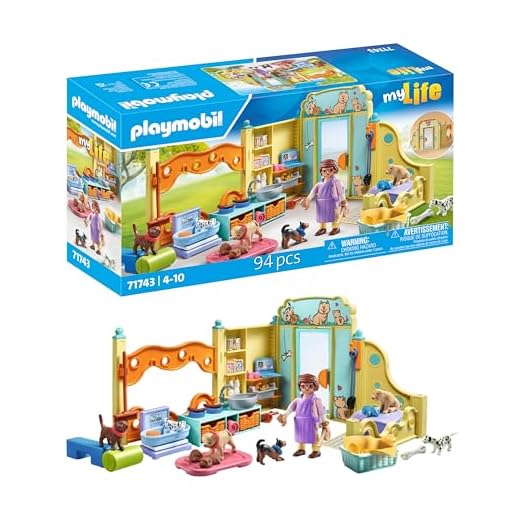 PLAYMOBIL | My Life | Casa dei Cuccioli, Set di Figurine Animali | Giocattolo per Bambini dai 4 anni | 71743, Casa dei cuccioli