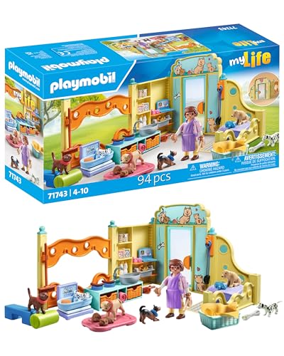 PLAYMOBIL | My Life | Casa de cachorros | brinquedos para crianças, figuras de animais, para crianças a partir de 4 anos, 71743