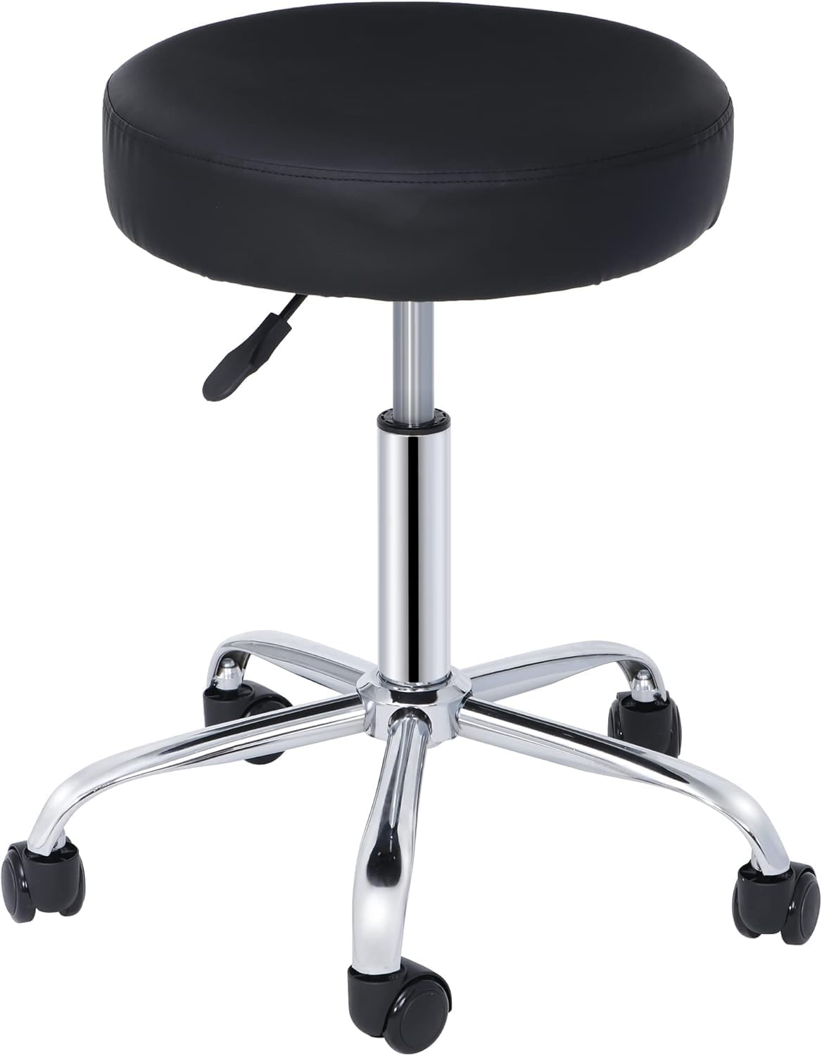 Nova Microdermabrasion Rolling Stool with Wheels Swivel Salon Stool Adjustable Drafting Tattoo Office Chair for Massage Bar Kitchen Spa Shop with Thick Cushion