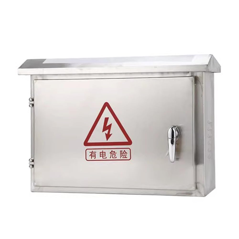 Scatola Elettrica Rettangolare, Scatola Elettrica Per Esterni Con Coperchio Incernierato, Scatola Di Distribuzione in Metallo Montata A Parete, Adatta Per Progetti Interni,L50xw18xh40cm