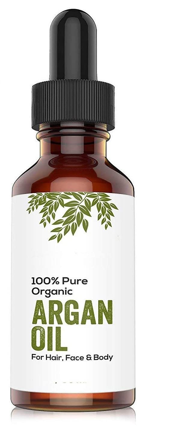 100% Pure & Natural Moroccan Argan Oil Certified Organic, for Dry and Coarse Hair & Skin carel (15ml*2)