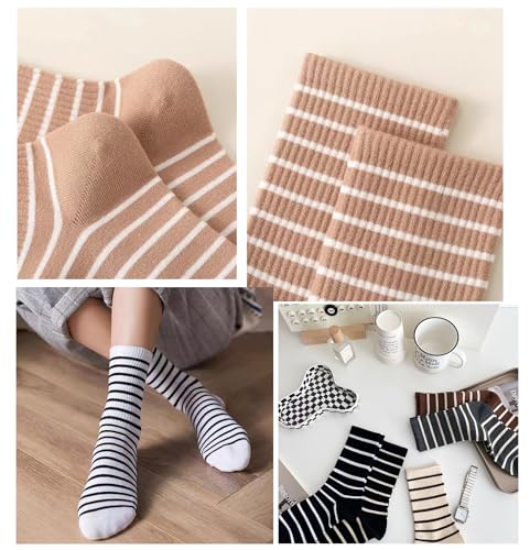 Image of YYaaloa Women Above Ankle Crew Socks Soft Cotton Casual Calf Workout Socks