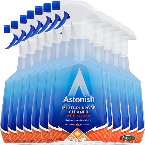 12 x Astonish Multi Purpose Tough Cleaning Trigger Spray with Bleach 750ML