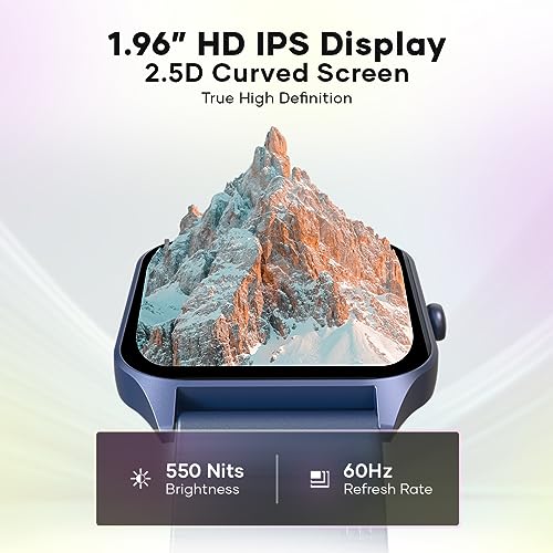 Image of Wings Prime Smartwatch with 1.96 inch HD IPS Display and 60Hz Refresh Rate, Digital Smartwatch with Single Chip BT Calling, Upto 7 Days of Battery.