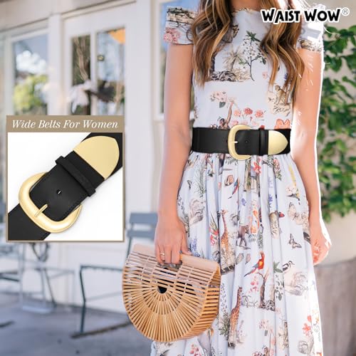 Women Wide Elastic Waist Belt for Dresses Fashion Thick Stretchy Belt for Trendy4