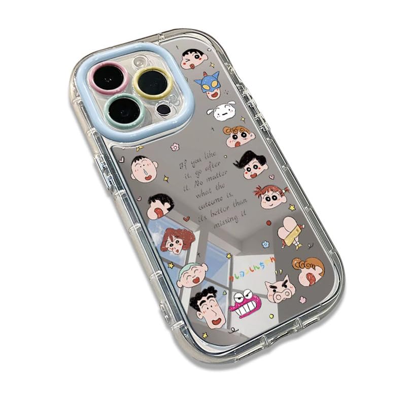 Amazon.co.jp: iphone14pro 用 ケース クレヨンしんちゃん 鏡