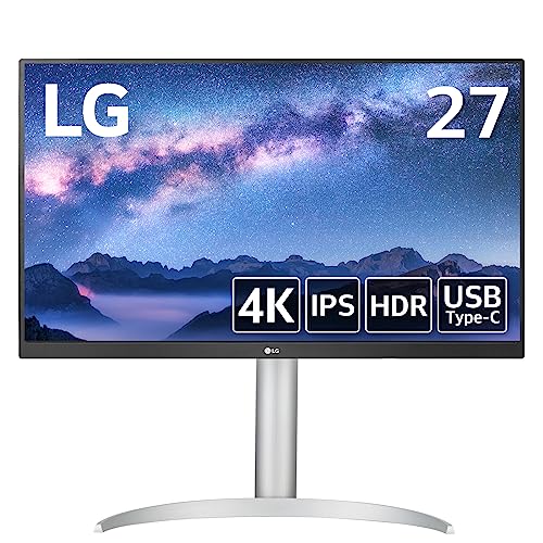 値下げ　4kモニター　ＬG 27UL550 　モニターと電源ケーブルのみ LG 27UL550-w 27インチ4K ゲーミングモニター モニター