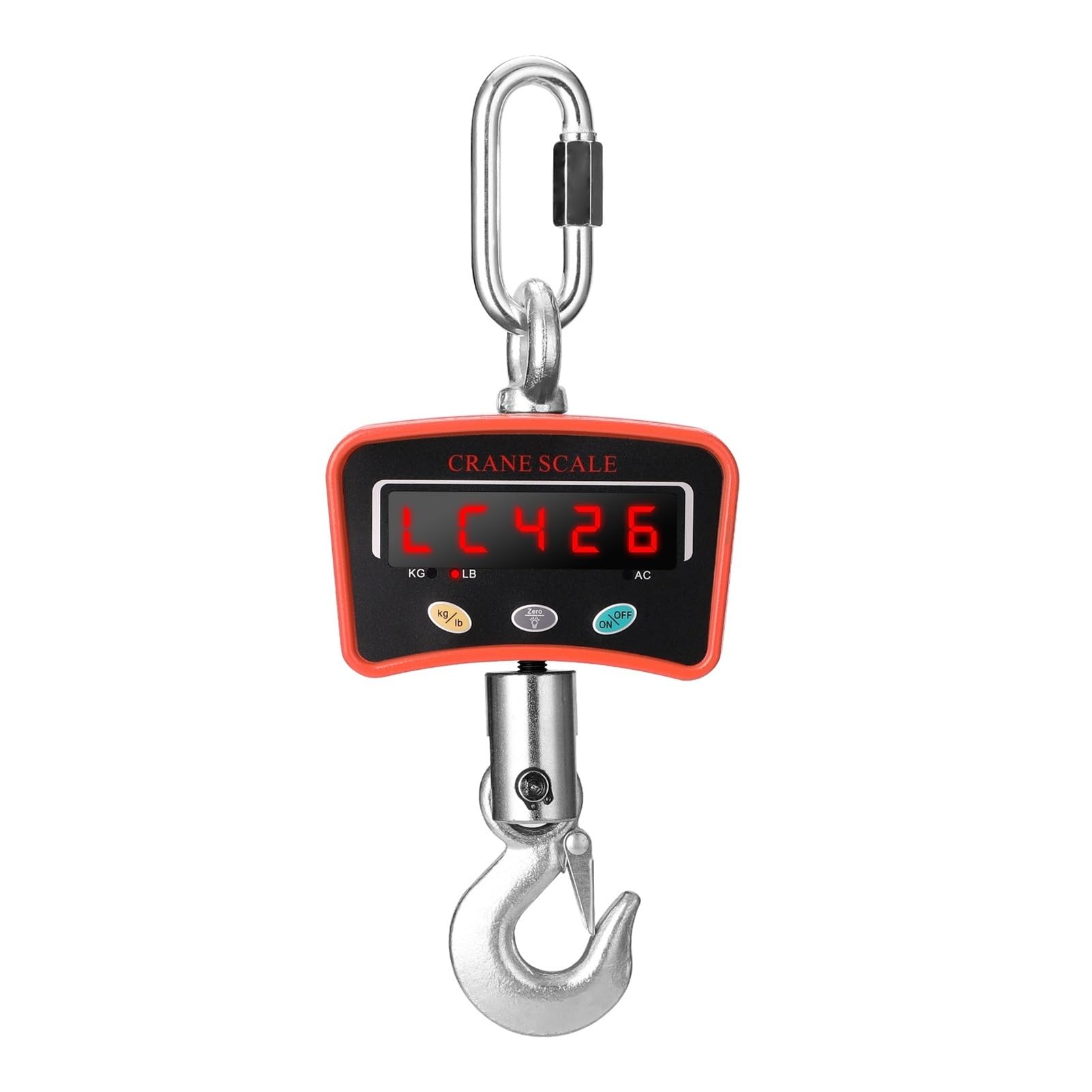 Báscula de grúa Digital Mini LCD Digital 1000 kg Báscula de grúa Portátil Industrial Electrónica Pesada Báscula con Gancho para Colgar para sitios de construcción Viajes Mercado Pesca