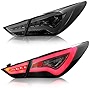 MOSTPLUS LED Tail Lights Compatible for 2011 2012 2013 2014 Hyundai Sonata 6th Gen Sedan Brake Smoke Lens Lightbar LH+RH