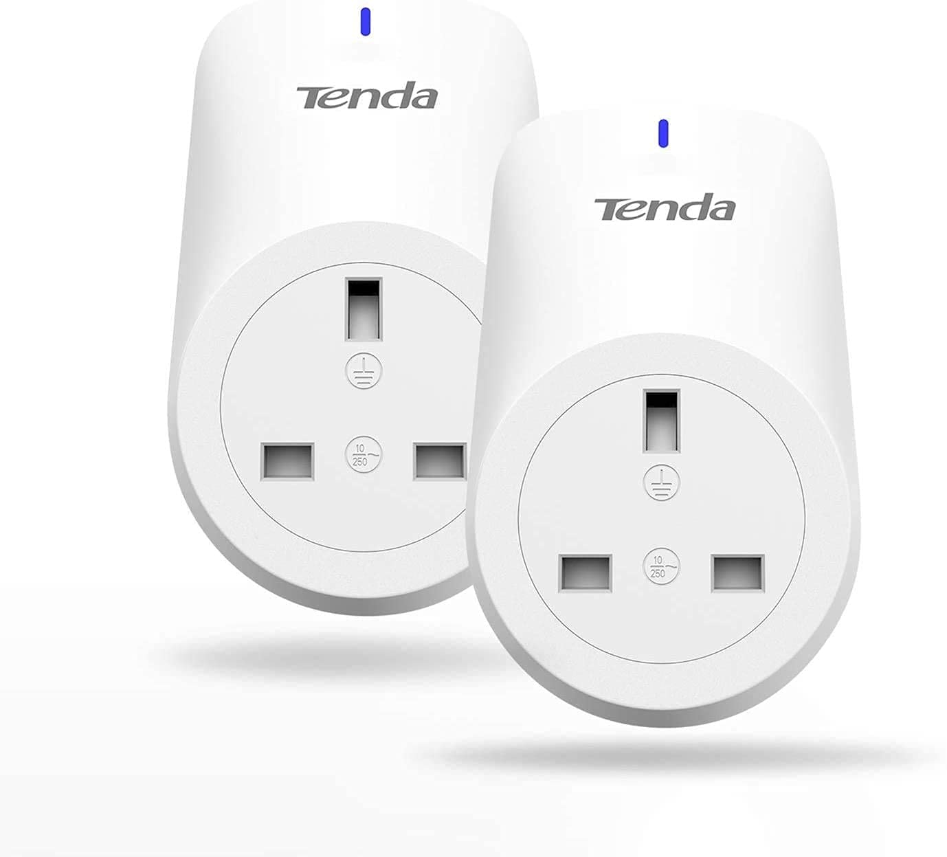 TendaSP9 Smart Plug with Energy Monitoring,Alexa Plug Energy Saving Plug Works with Amazon Alexa & Google Home,APP Control Timer Plug Remote Plug Socket,WiFi Plug No Hub Required,2.4GHz Only(2 Pack)