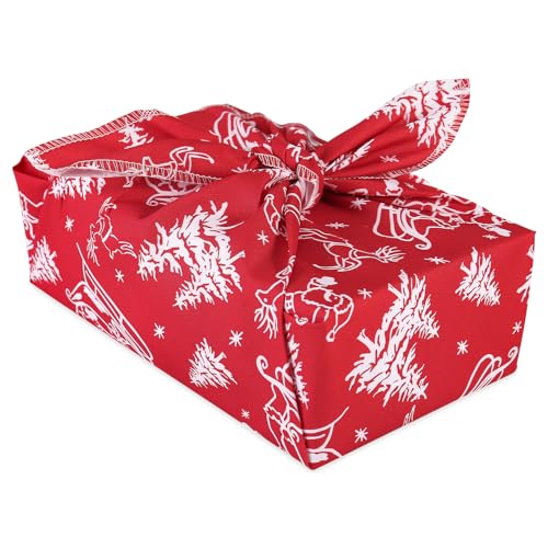 RUSPEPA Reusable Christmas Cloth Gift Wrap (26)