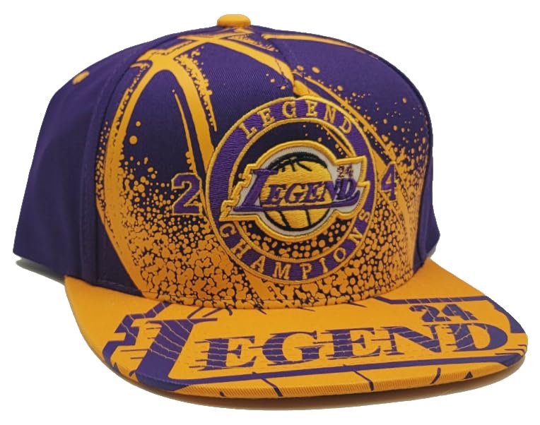 Los Angeles New Top Level Legend 24 Champions Purple Gold Era Snapback Hat Cap miniatura 4