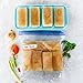 Souper Cubes 1 Cup Silicone Freezer Molds - Soup Cubes Perfect for Freezing Broth, Rice, Leftovers and More - Silicone Freezer Trays with Lids for Meal Prep - Aqua - 1-Pack