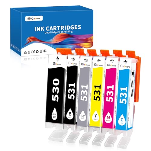 Pack De 10 Cartouches OuiSmart Compatibles PGI-530 CLI-531 Pour Canon TS8750 Etc. - Neuf