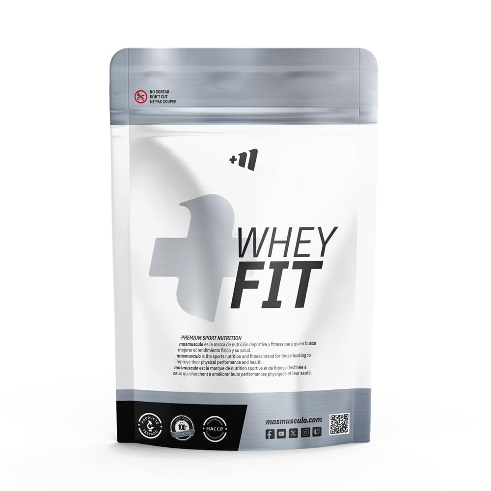 MASmusculo - Whey FIT - Proteína Whey - Proteína Suero de Leche - 2 kg - Bolsa para 2 Meses - Regeneración Muscular - Mejora Rendimiento - Leche Merengada