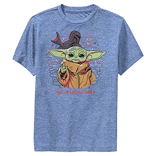 T-shirt de la série Star Wars Mandalorian en coton mélangé pour enfant