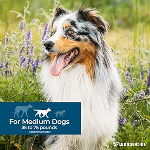 Wondercide – Flea & Tick Dog Spot On – Flea, Tick, and Mosquito Repellent, Prevention for Dogs with Natural Essential Oils – Up to 3 Months Protection – Medium 3 Tubes of 0.10 oz