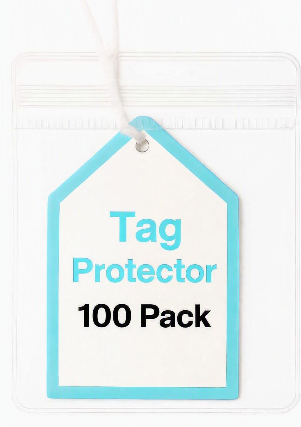 Tag Protector for Jelly Plush Toys - Label Cover Storage Tags Protectors - Suitable for JellyCat - 100 Pack