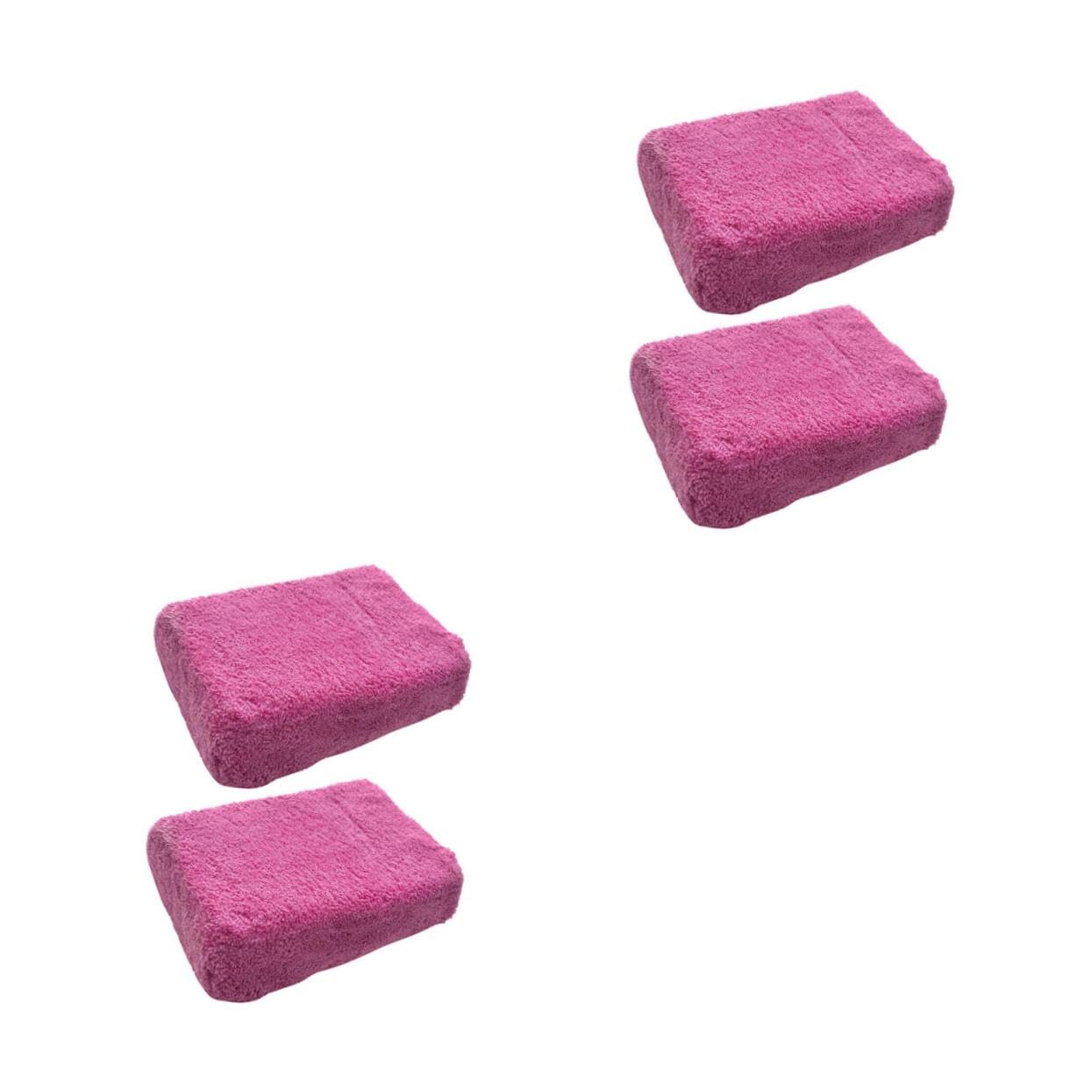 4piezas Guantes De Lavado De Absorbentes para Coche De Esponjas De Limpieza De Alta Limpieza De Automóviles Motos y Secado Rápido Rayones