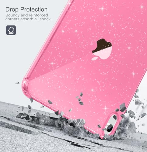 Image of MoKo Clear Case for iPad (A16) 11th Generation 2025, Persian Pink Glitter
