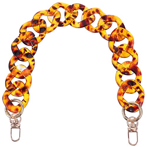 VALICLUD Acryl Tasche Ketten DIY Tasche Zubehör Geldbörse Schultergurte Crossbody Ersatzgurte mit Metallschnallen 40Cm