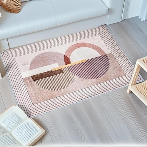 DH DREAMER HOME Alfombra 40x60cm Pelo Corto Antideslizante – Lavable y Multiusos para Cocina, Baño, Entrada y Salón