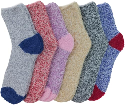 Image of ToBeInStyle Women's Pack of 6 Assorted Style Winter Socks