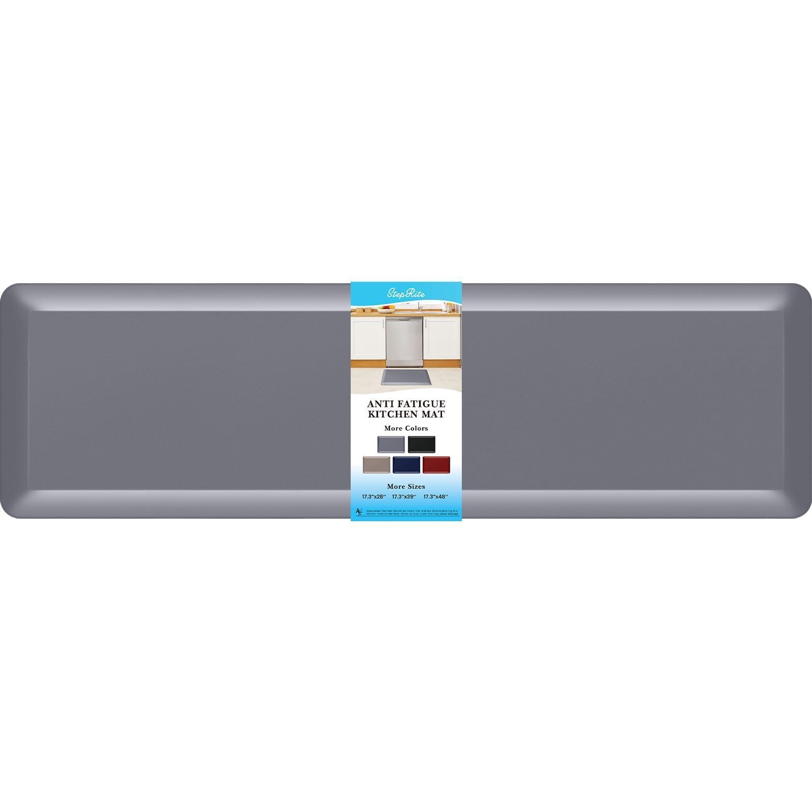 Tapete de cocina antifatiga largo ideal para oficinas en casa y talleres