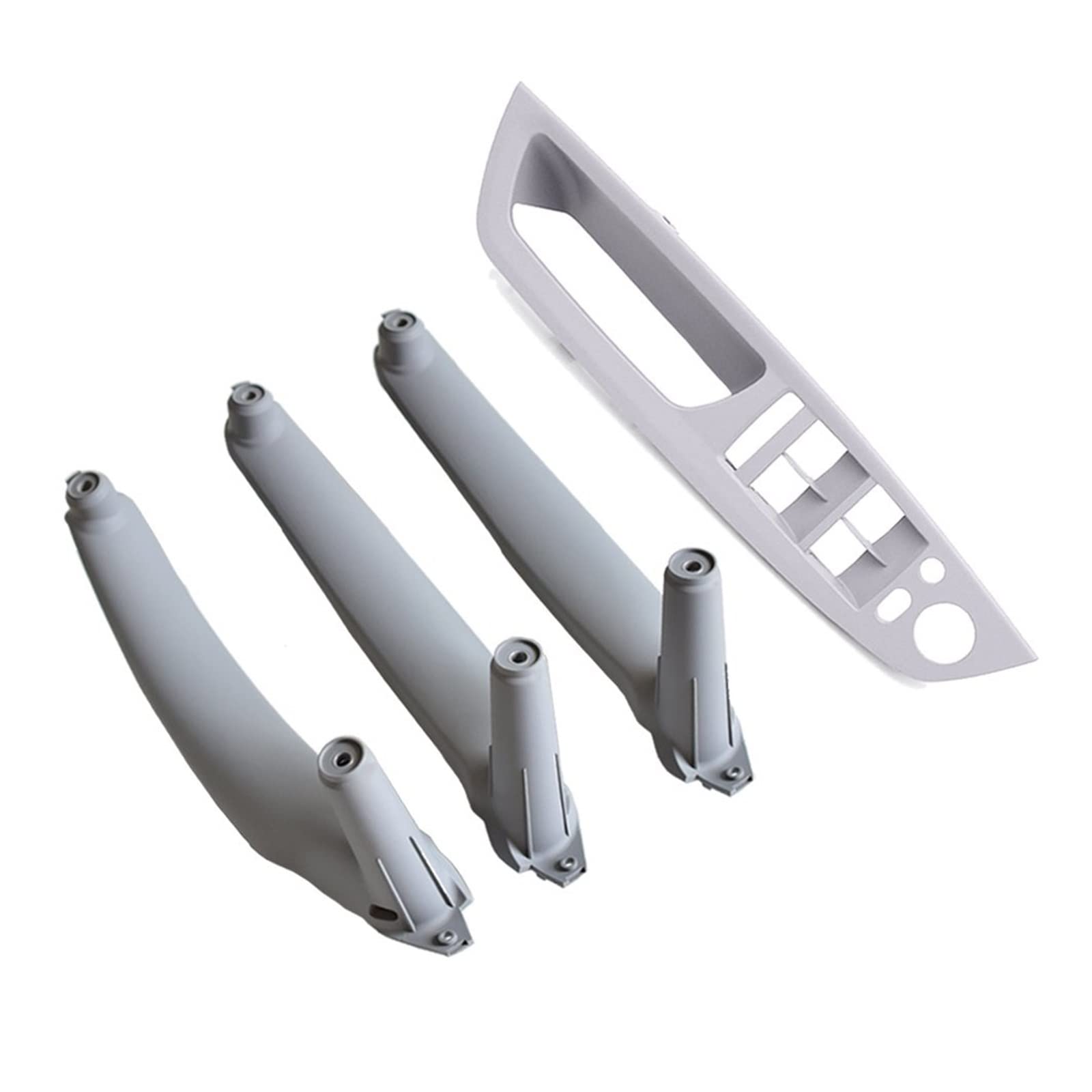 FANGZIQF Inner Door Pull Handles for E70 for E71 for E72 for X5 for X6 2007-2014 Car Interior Door Handle Inner Panel Pull Trim Cover(Gray 4Pcs LHD)