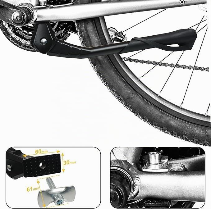 Frogetu Fahrradständer 24-29 Zoll, Höhenverstellbar Fahrrad Seitenständer, Utschfest Mittelständer Bike Stand, Stabil Cube Fahrrad Ständer für Mountainbike, Rennrad, Trekkingrad, Pendlerfahrräder Sport & Freizeit