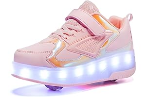 Kids LED Single Wheel Roller Shoes for Wheelies