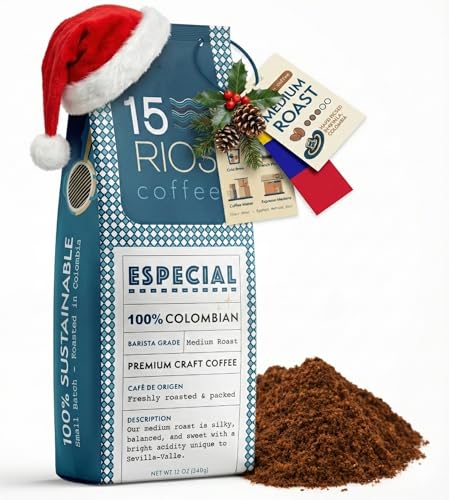 Colombian Ground Coffee Medium Roast Sweet Nutty Notes Bold And