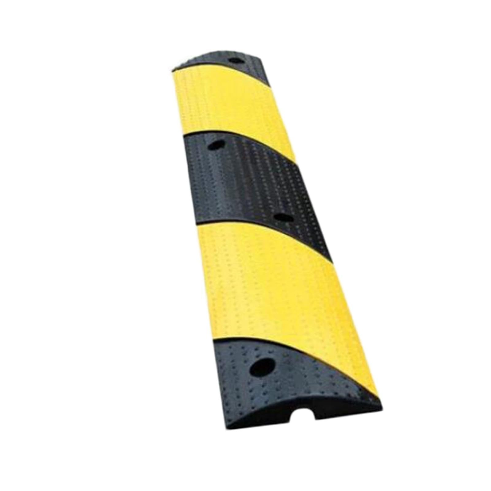 Ghygetrich Rubber Speed Bump, Heavy Duty Traffic Speed Hump Cable Protector Ramps Modular Driveway Speed Bumps for Road Garage 100x15x3cm