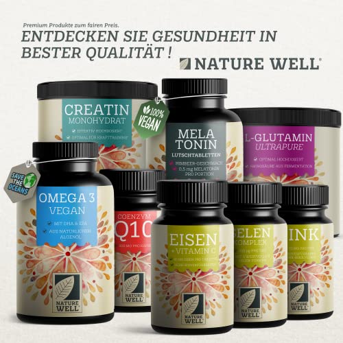 Biotin hochdosiert 10.000 mcg - 365x Biotin Tabletten als Komplex mit Zink & Selen - Vitalstoffe für Haarwuchs, Haut & Nägel - laborgeprüft mit Zertifikat - 100% vegan - Vorratspack für 1 Jahr