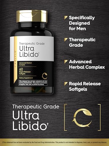 carlyle ultra libido supplement for men  60 softgel capsules  extreme male formula  non-gmo amp gluten free